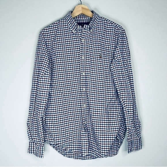 Polo Ralph Lauren Classic Fit Tattersall Oxford Shirt M - Picture 2 of 6